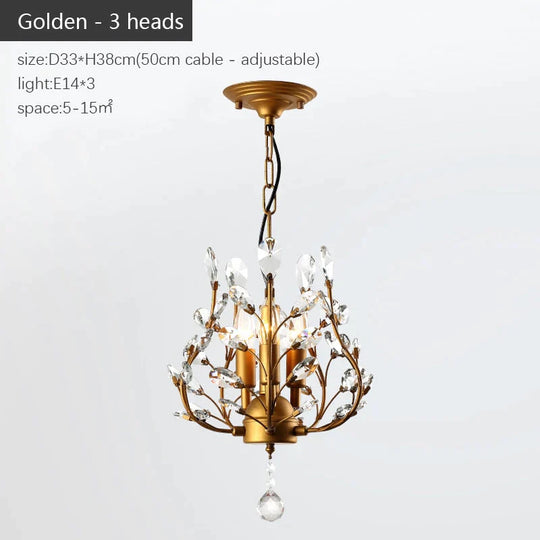 Arlyn - Nordic Vintage Candle Tree Of Life Crystal Chandelier