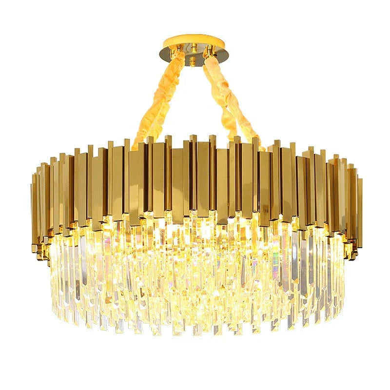 Astrid - Gold Chandelier With K9 Crystals Crystal Chandelier