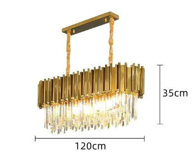 Astrid - Gold Chandelier With K9 Crystals See Pic 6 Crystal Chandelier