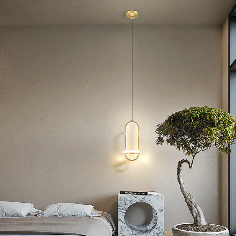 Bedside Chandelier Modern Simple Long-line Atmosphere Lamp