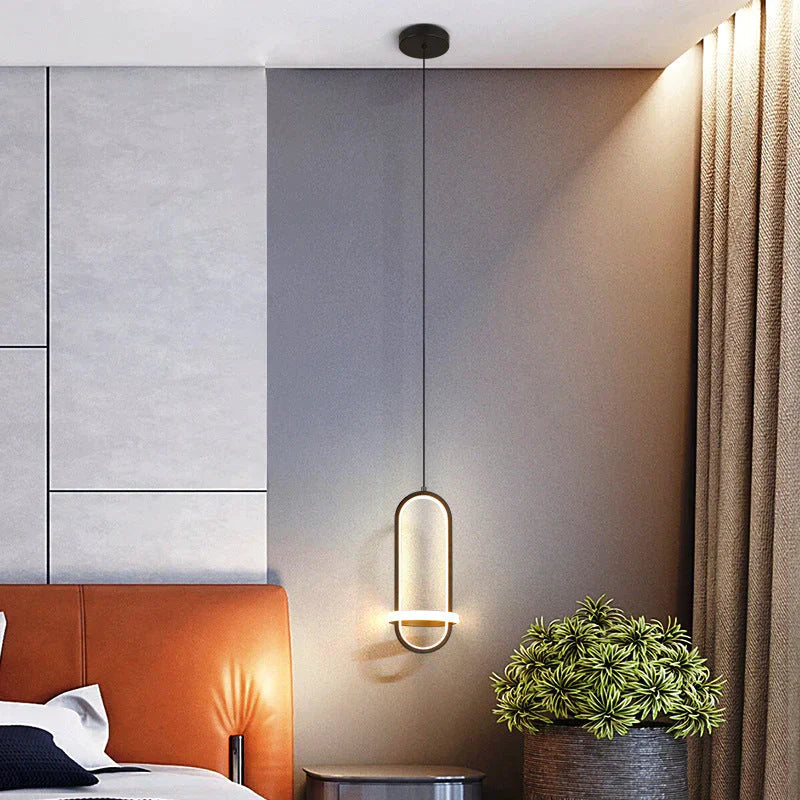 Bedside Chandelier Modern Simple Long-line Atmosphere Lamp