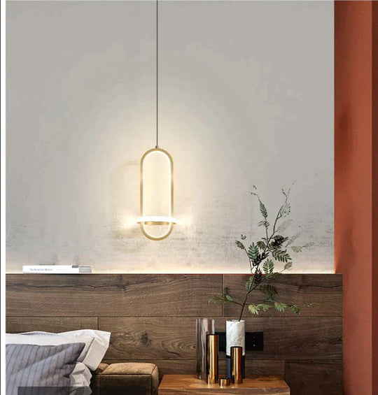 Bedside Chandelier Modern Simple Long-line Atmosphere Lamp