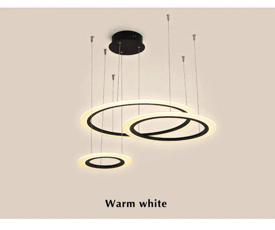 Black Circle Modern Led Pendant Light Surface Mounted Hanging Light Led Pendant Lamp Dining Room Living Room Luminaire