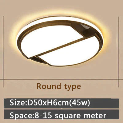 Black Frame Modern Led Ceiling Light For Living room Bedroom Dining Room Chandelier Ceiling Lamp Luminaires Home Light