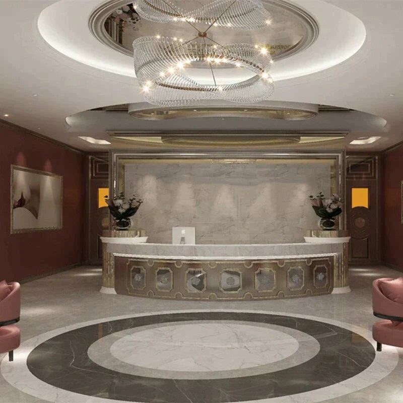 Carrie - Modern Design Gold Round Ceiling Light Chandelier For Bedroom Restaurant Hotel Art Interior