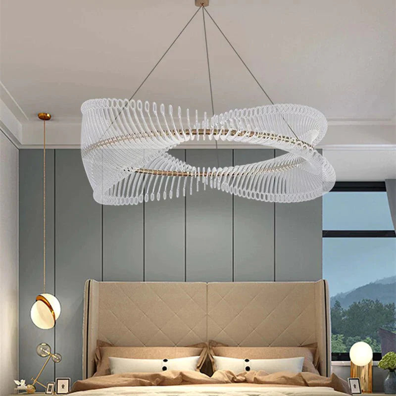 Carrie - Modern Design Gold Round Ceiling Light Chandelier for Bedroom Restaurant Hotel Art Interior