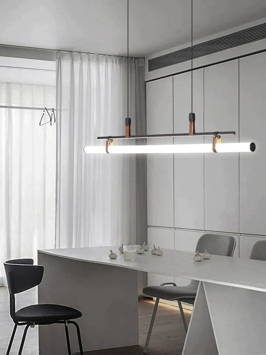 Casia V - Modern Linear LED Bar Pendant Lamp For Dinning Room Kitchen Office Space