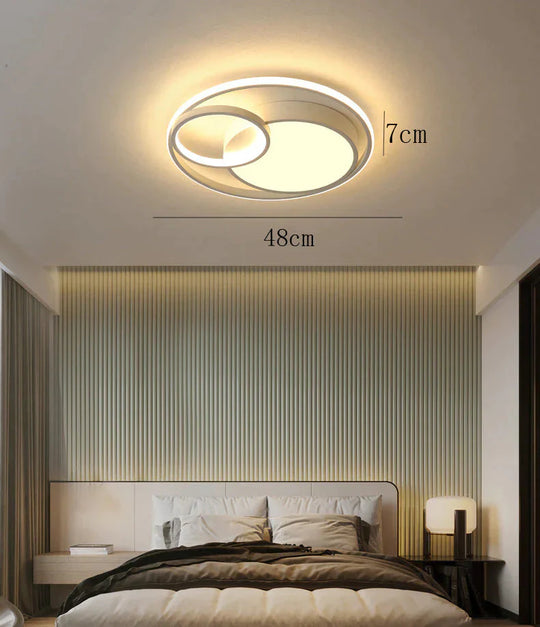 Ceiling Lamp LED Bedroom Lamp Simple Light Luxury Creative Warm Romantic Master Bedroom Lamp