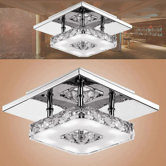 Ceiling Lights Indoor Crystal Lighting LED Luminaria Abajur Modern LED Ceiling Lamp For Living Dining Bed Room Home Decoration