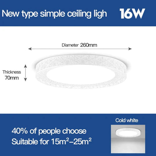 Ceiling Lights LED ceiling Light Surface Mounted Lamp 16W 30W 50W 70W Changeable Panel Lamps For Home Kitchen Lighting