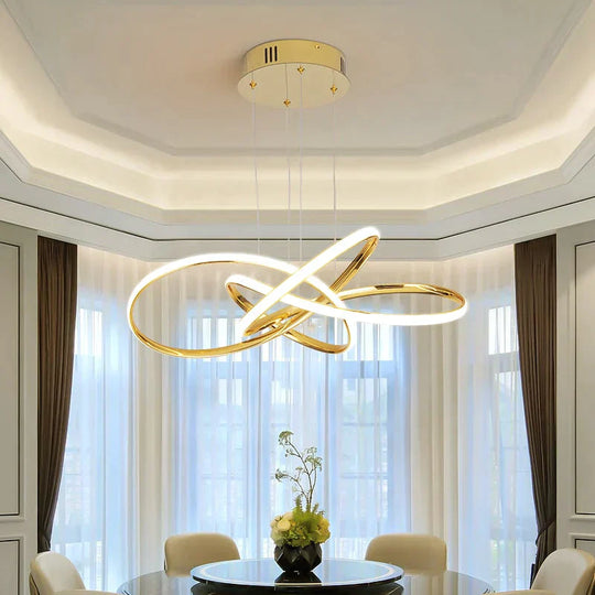 Chrome/Gold Plated Modern Led Pendant Lights For Dining Room Kitchen Room Hanging Led Pendant Lamp 90-260V