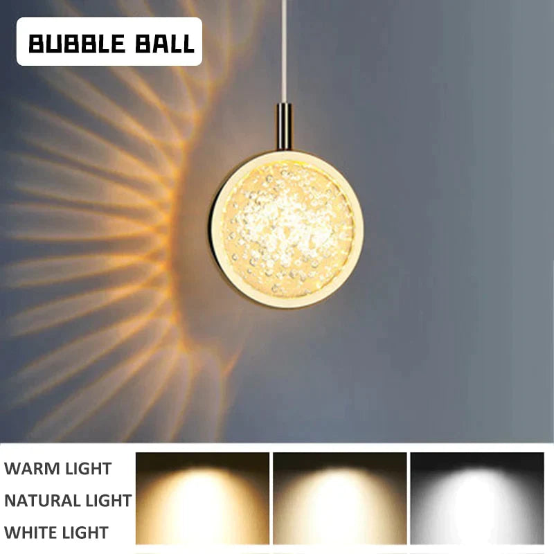 Clara - LED Crystal Glass Ball Pendant Lights for Indoor Lighting