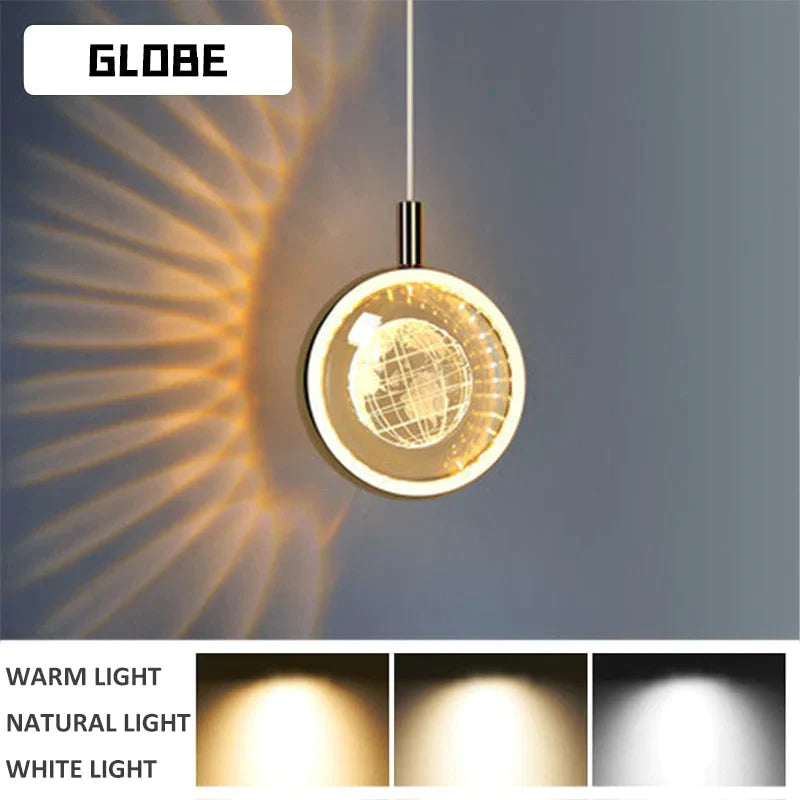 Clara - LED Crystal Glass Ball Pendant Lights for Indoor Lighting