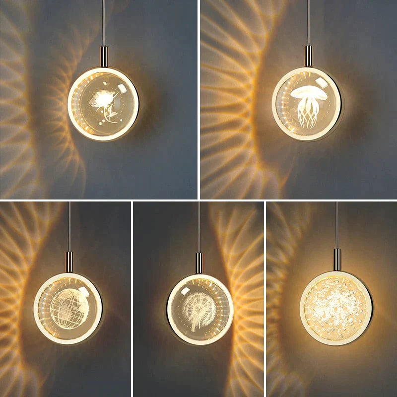 Clara - LED Crystal Glass Ball Pendant Lights for Indoor Lighting