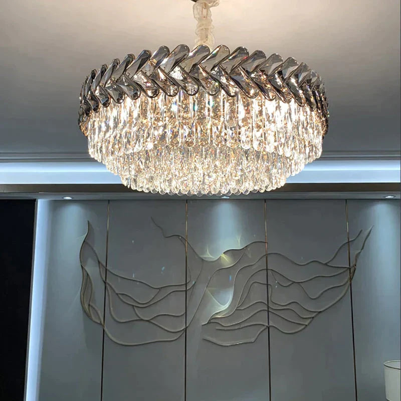 Clara - Round/Rectangle Crystal Chandelier