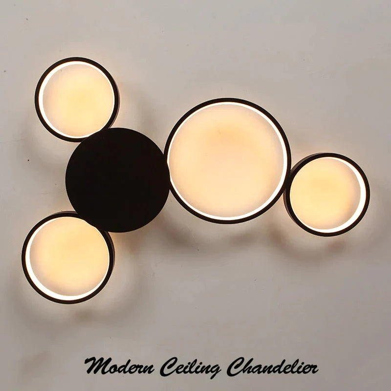 Coffee Or White Finish Modern Led Ceiling Lights For Living Room Master Bedroom Home Deco Lamp