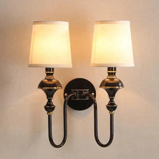 Copper Wall Lamp Simple European Living Room Background Bedroom Bedside Nordic Creative Aisle Lamps