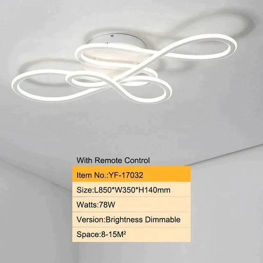 Double Glow Modern Led Ceiling Lights For Living Room Bedroom Lamparas De Techo Dimming Lamp