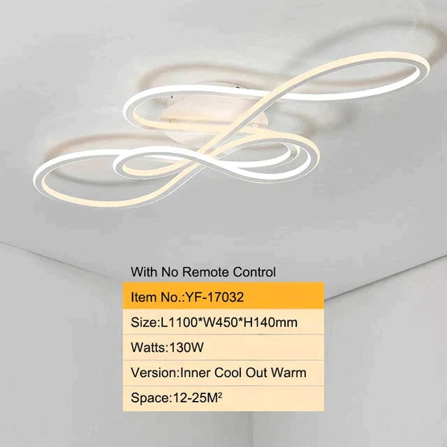 Double Glow Modern Led Ceiling Lights For Living Room Bedroom Lamparas De Techo Dimming Lamp