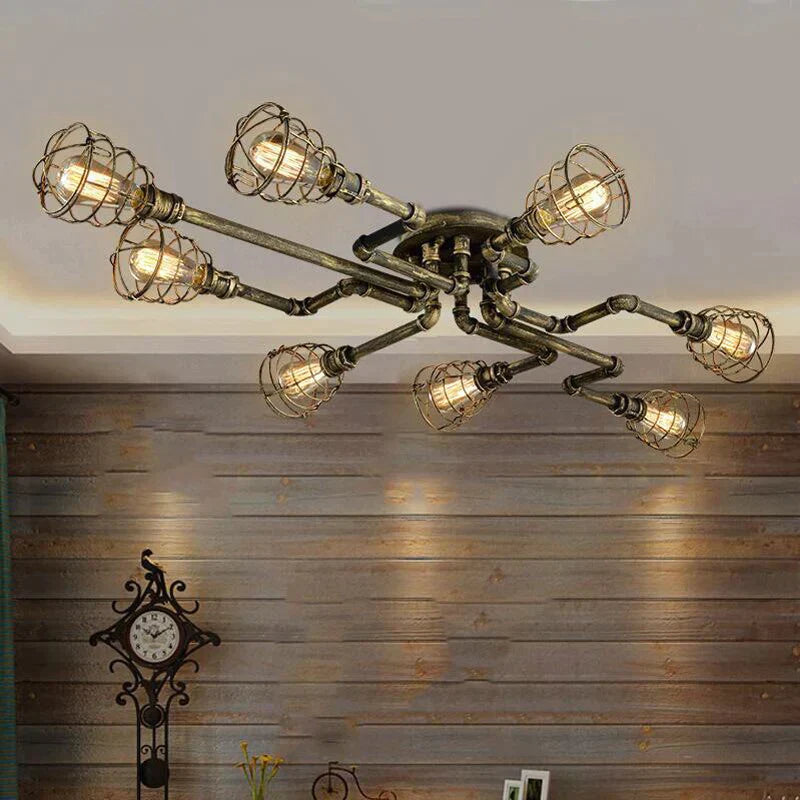 Earl - American Retro Water Pipe Chandelier