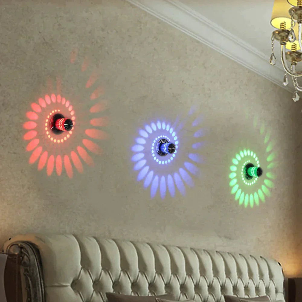 Erin- Creative Led Ceiling Lights 3W Modern Led Lamps Colorful Wall Sconce Living Room Surface