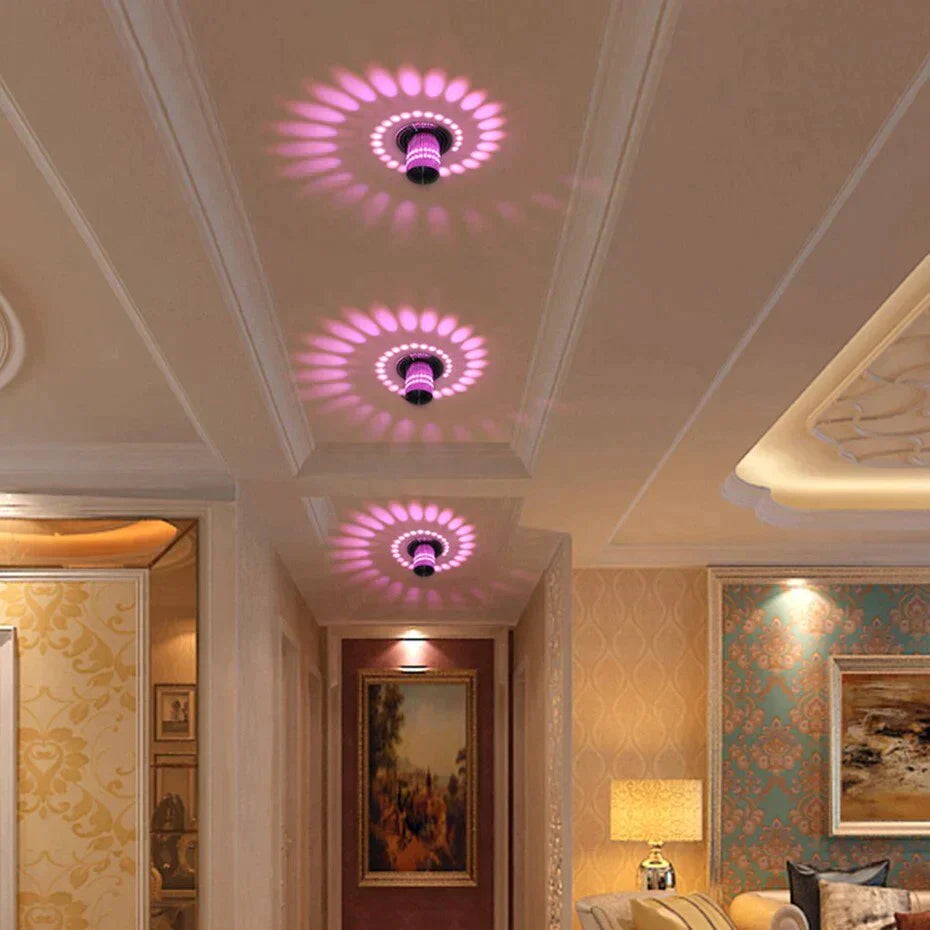 Erin- Creative Led Ceiling Lights 3W Modern Led Lamps Colorful Wall Sconce Living Room Surface