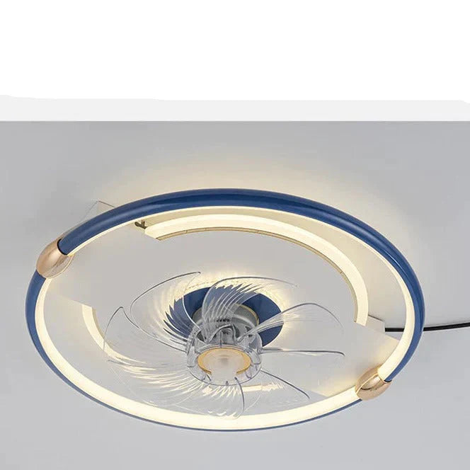 Fan Ceiling Lamp Light In The Bedroom Living Room Restaurant Invisible Fan Lamp Indoor Simple Ultra-thin Lamps