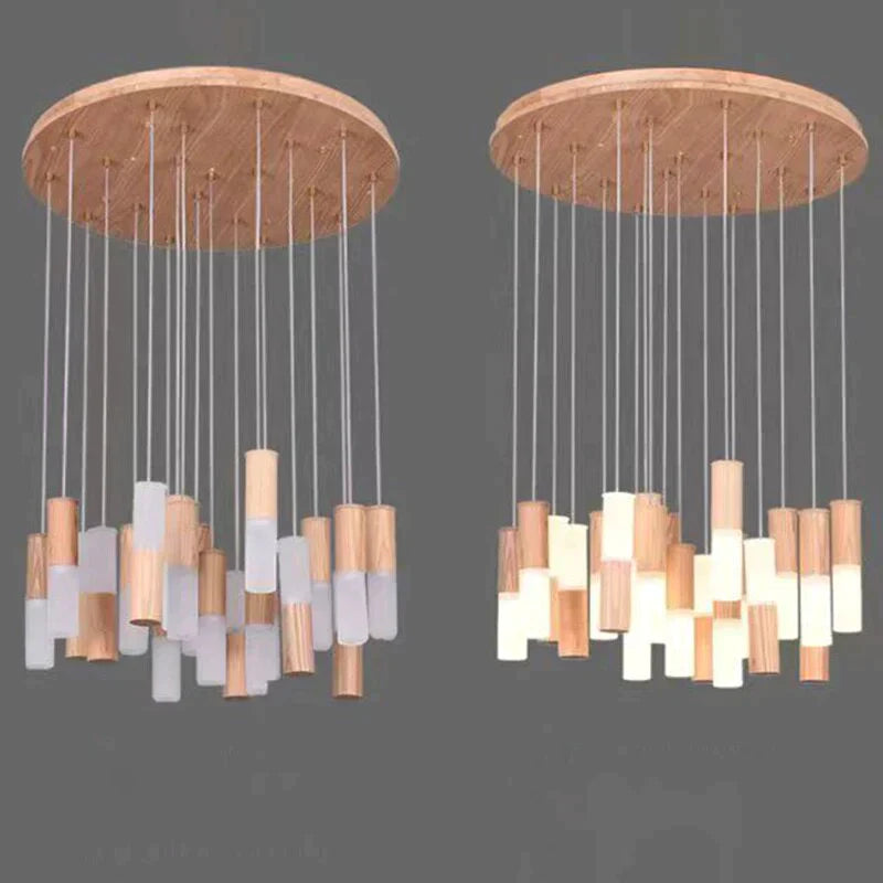 Fiela - Modern Wood Chandelier