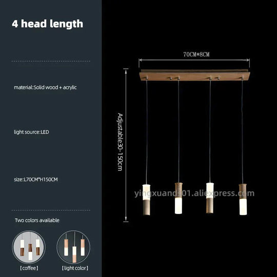 Fiela - Modern Wood chandelier