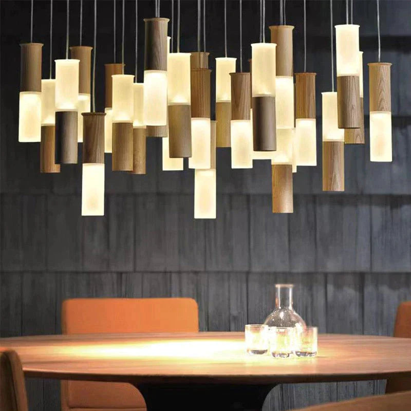 Fiela - Modern Wood Chandelier