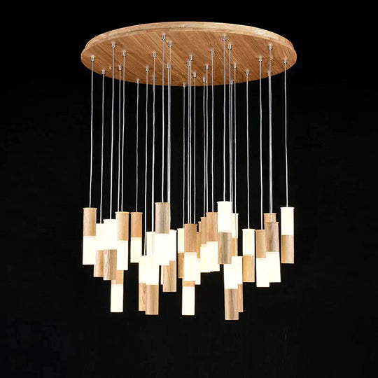 Fiela - Modern Wood Chandelier