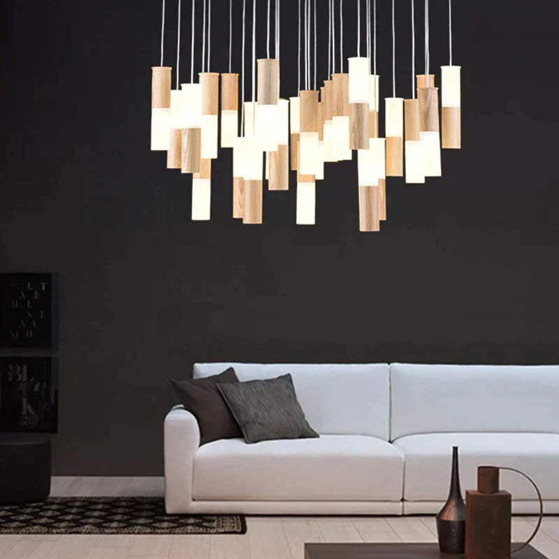 Fiela - Modern Wood Chandelier