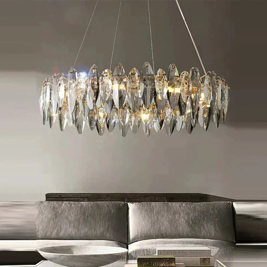 Genesis - Modern Luxury crystal chandelier round/wave design