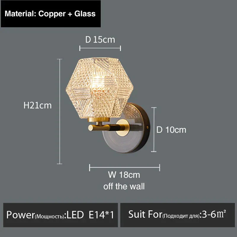 Haleh - Nordic Postmodern Luxury Led Wall Lamp E Style / White Light Light