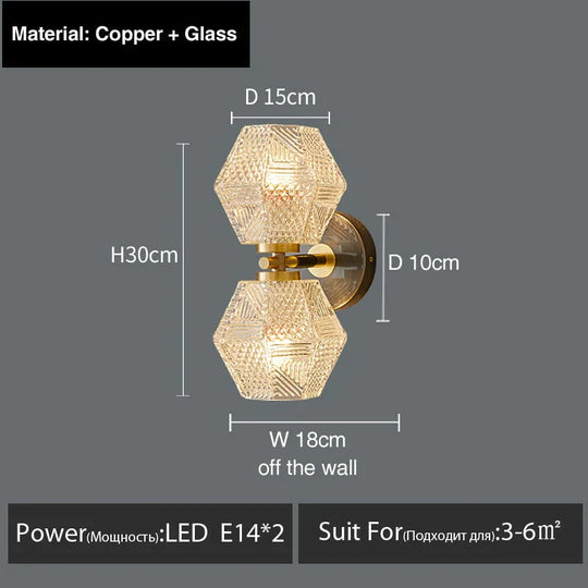 Haleh - Nordic Postmodern Luxury Led Wall Lamp Light