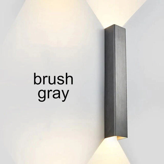 Haley | Wall Lamp Gray / 32Cm Warm White