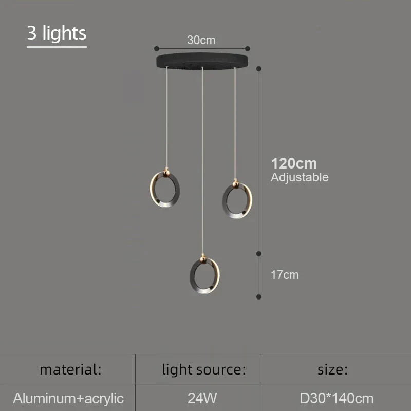 Hera - Modern Circular Led Chandelier