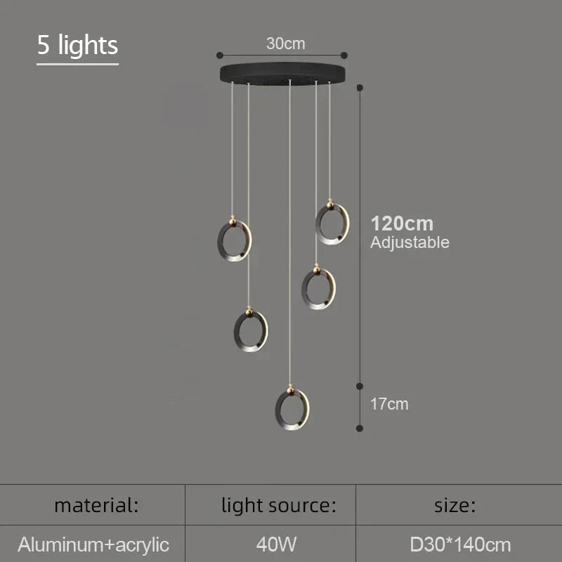 Hera - Modern Circular Led Chandelier