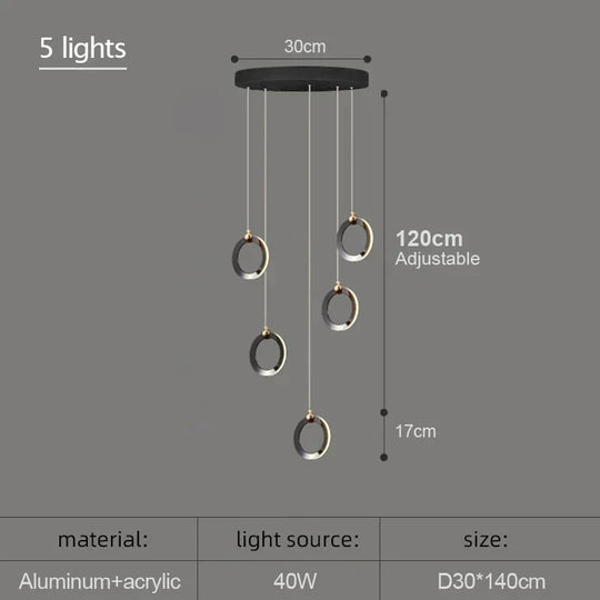 Hera - Modern Circular Led Chandelier