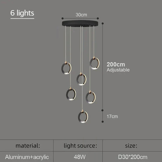 Hera - Modern Circular Led Chandelier