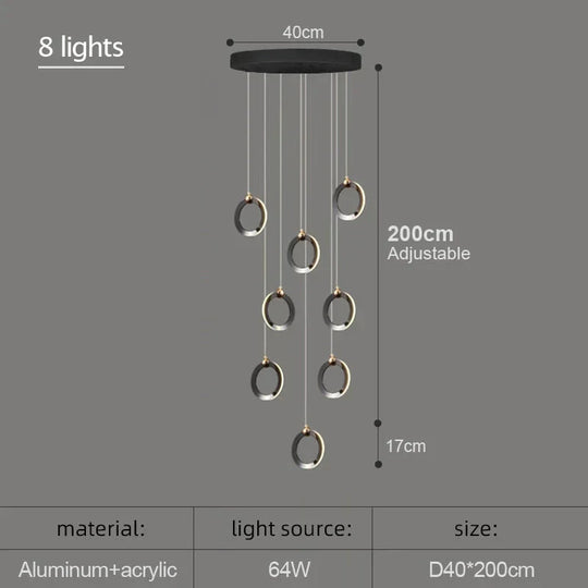 Hera - Modern Circular Led Chandelier