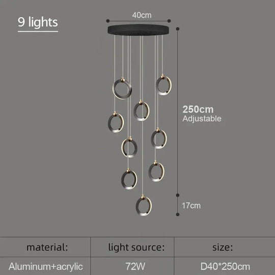 Hera - Modern Circular Led Chandelier