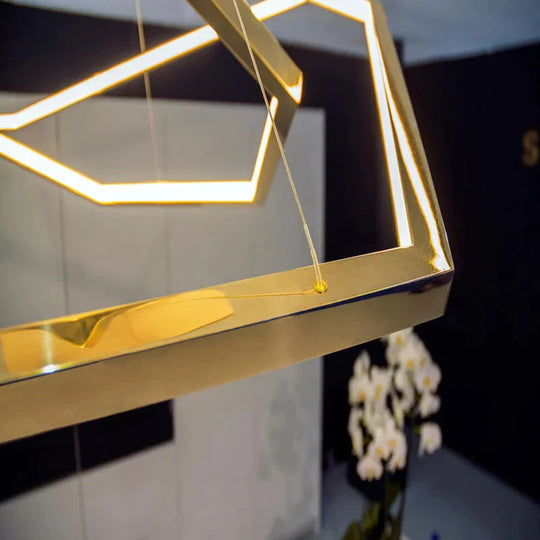 Hexa - Minimalist hexagonal led chandelier