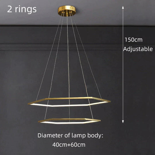 Hexa - Minimalist Hexagonal Led Chandelier