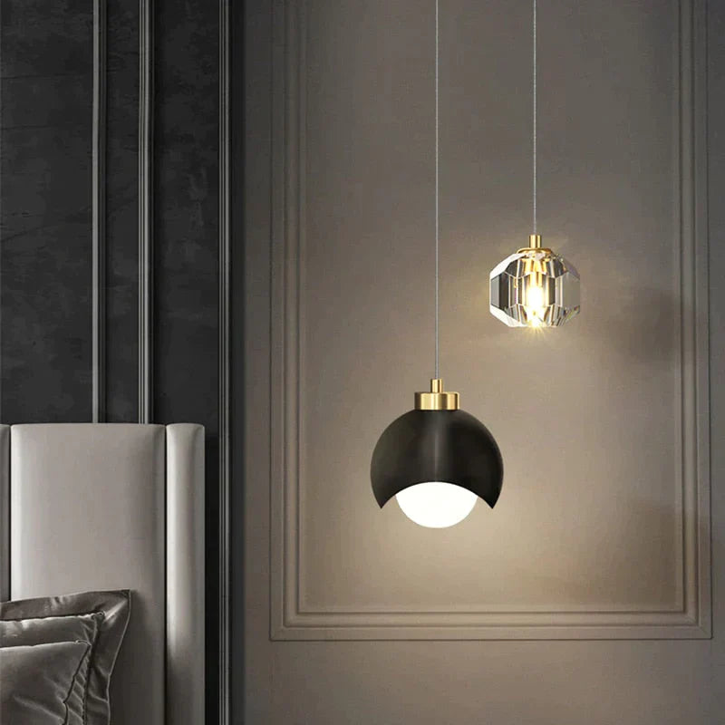 Illumia -  Crystal Chandelier Gold Black