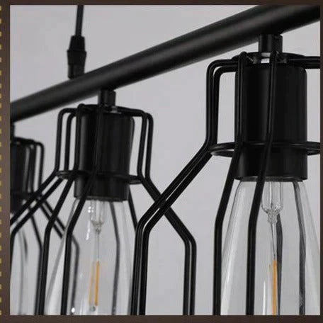 Industrial Style Creative Living Room Dining Room Bar Table Chandelier American Retro Iron Lamp Multi Head Lamp