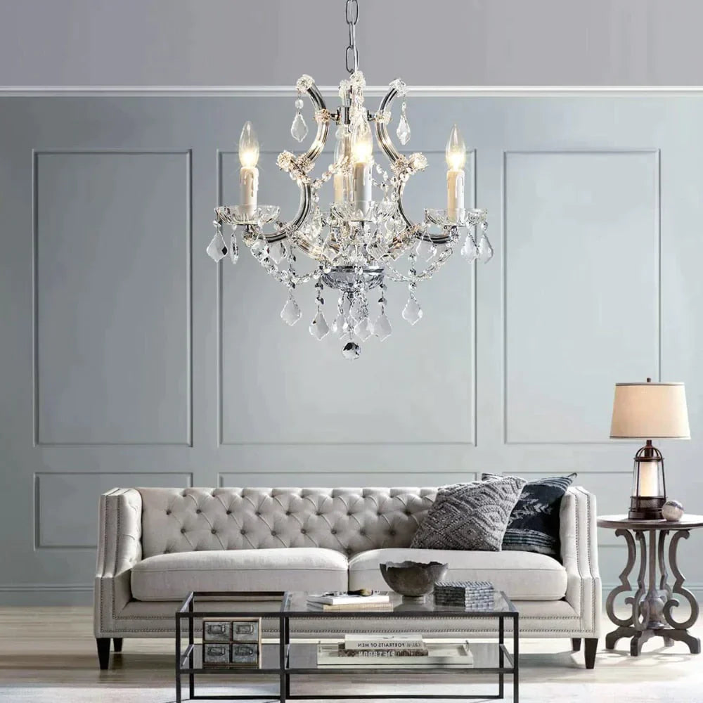 Jasen V - Europe Crystal Chandelier For Loft Living Room Bedroom Kitchen Home Decoration Chandelier