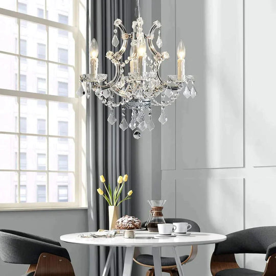 Jasen V - Europe Crystal Chandelier For Loft Living Room Bedroom Kitchen Home Decoration Chandelier