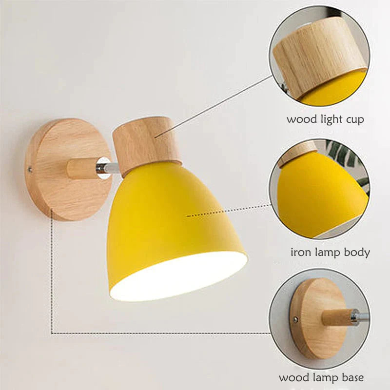 Joan | Wooden Reading Wall Lamp