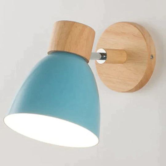 Joan | Wooden Reading Wall Lamp Blue